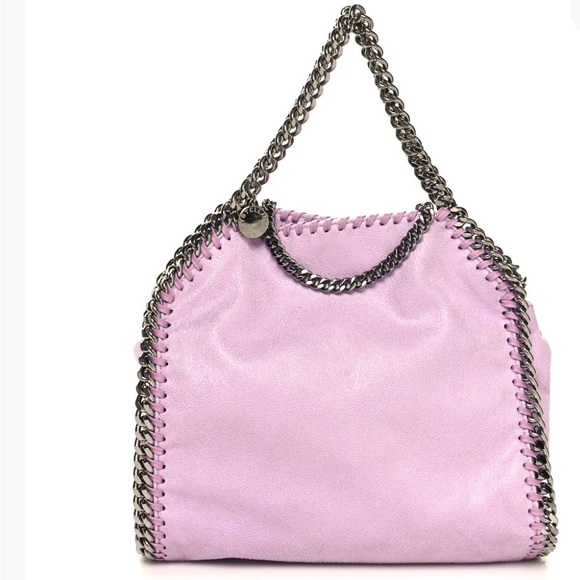 The STELLA MCCARTNEY Shaggy Deer Mini Falabella Fold Over Tote